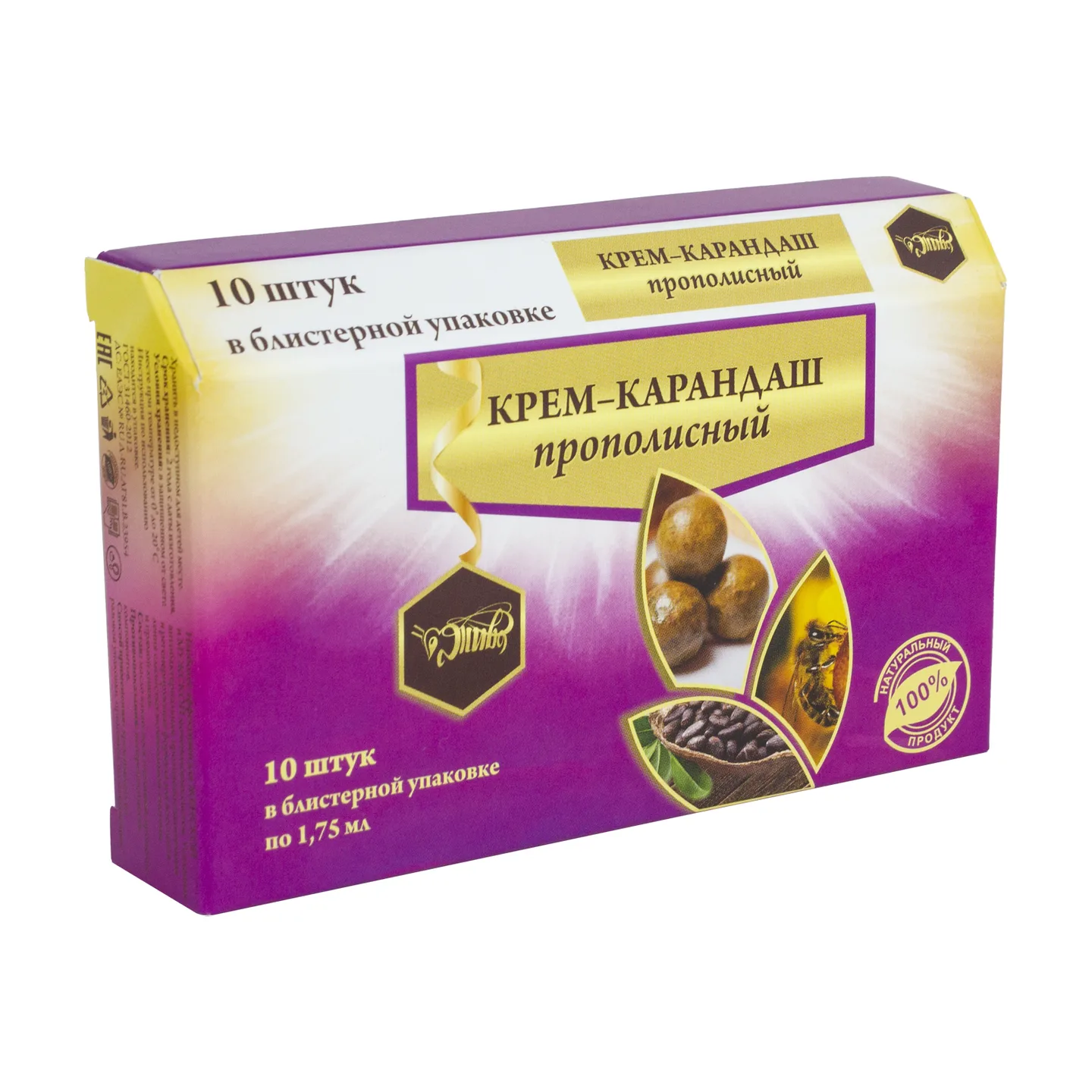 Крем-карандаш с прополисом, 10 шт в уп.