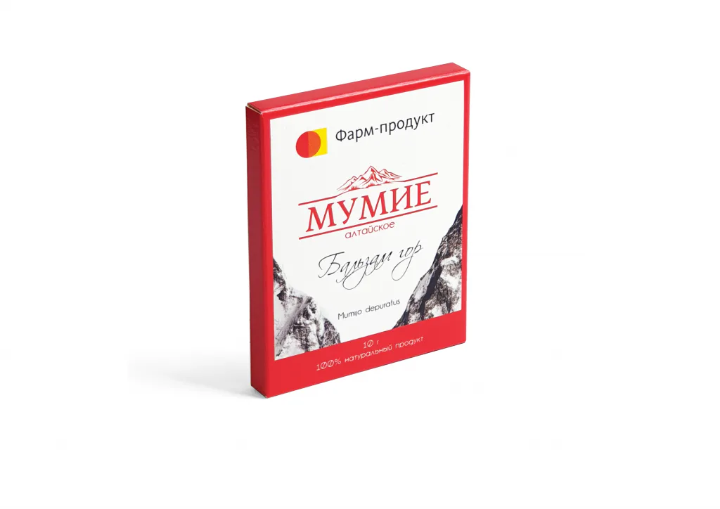 Мумие алтайское "Бальзам гор" вязкая масса, саше 10 г